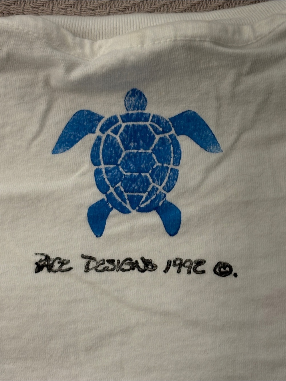 Vintage 1992 Pace Designs Flamingo & Sea Turtle Graphic T-Shirt | Hanes Beefy-T - Picture 4 of 4
